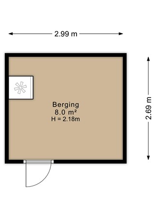 De Keats 4, 9041 EX Berltsum - De Keats 4 - Berging - 2D.jpg