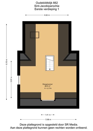 Oudebildtdijk 662, 9079 NA Sint Jacobiparochie - Eerste verdieping 1 - 2D.jpg