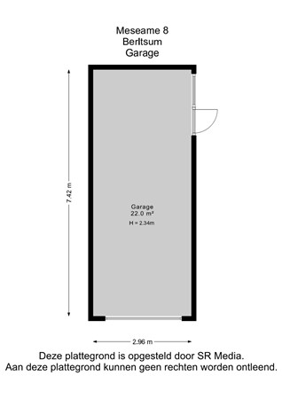 Meseame 8, 9041 ET Berltsum - Garage - 2D.jpg