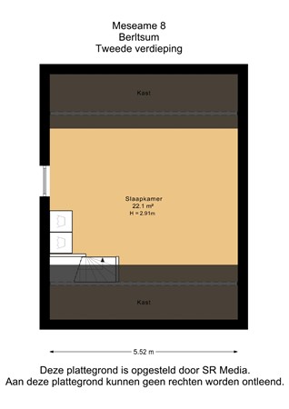 Meseame 8, 9041 ET Berltsum - Tweede verdieping - 2D.jpg