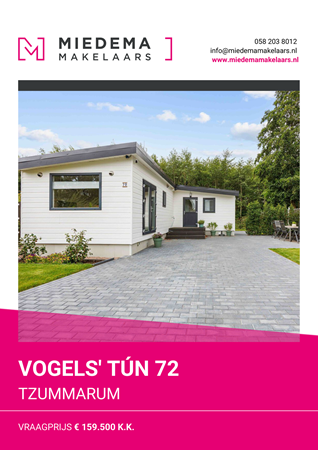 Brochure preview - Vogels' Tún 72, 8851 HV TZUMMARUM (1)