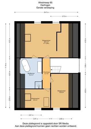 Westmeep 85, 8862 DP Harlingen - Eerste verdieping - 2D.jpg