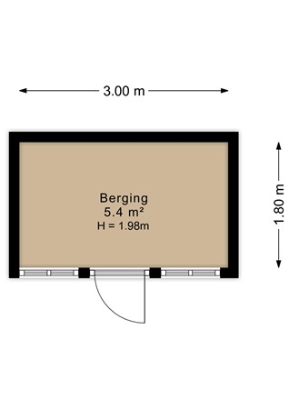 Davelaer 12, 9076 AH Sint Annaparochie - Berging - 2D.jpg