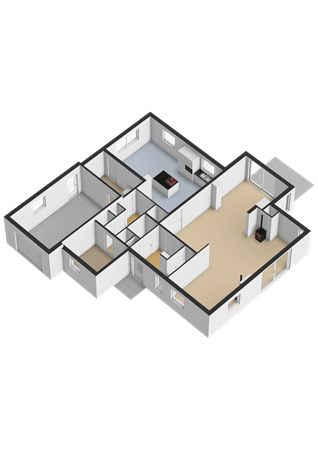 De Boech 27, 9036 NP Menaam - Begane grond - 3D.png