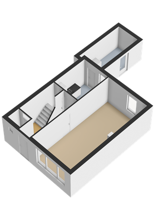 It Apelhôf 10, 9074 BJ Hallum - Begane grond - 3D.png