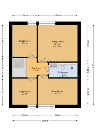 It Apelhôf 10, 9074 BJ Hallum - Eerste verdieping - 2D.jpg