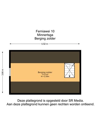 Ferniawei 10, 9047 KP Minnertsga - Berging zolder - 2D.jpg