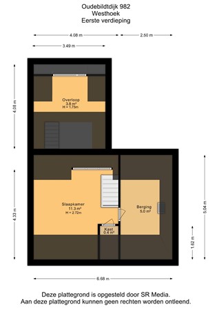 Oudebildtdijk 982, 9075 NJ Westhoek - Eerste verdieping - 2D.jpg