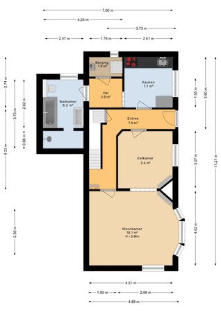 Tilledyk 5, 9047 KG Minnertsga - Begane grond - 2D.jpg
