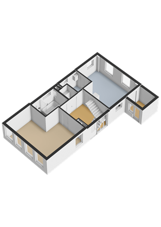 Zuideinde 24, 9079 LN Sint Jacobiparochie - Begane grond - 3D.png