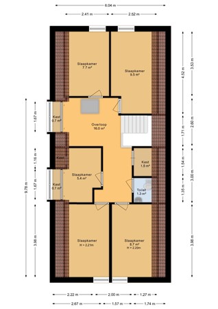 Zuideinde 24, 9079 LN Sint Jacobiparochie - Eerste verdieping - 2D.jpg