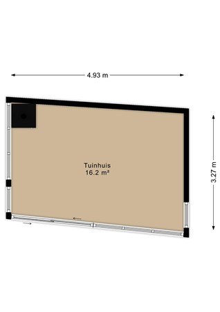 Zuideinde 24, 9079 LN Sint Jacobiparochie - Tuinhuis - 2D.jpg