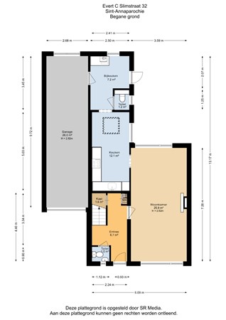 Evert C. Slimstraat 32, 9076 EH Sint Annaparochie - Begane grond - 2D.jpg