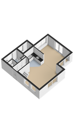 Bargereed 31, 8851 RB Tzummarum - Begane grond - 3D.png