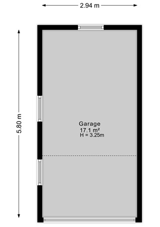 Steven Huygenstraat 47, 9076 AP Sint Annaparochie - Garage - 2D.jpg