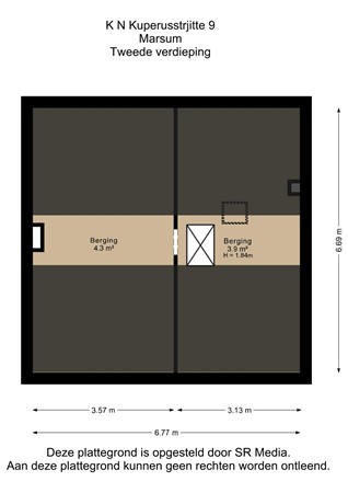 Kn Kuperusstrjitte 9, 9034 GP Marsum - Tweede verdieping - 2D.jpg
