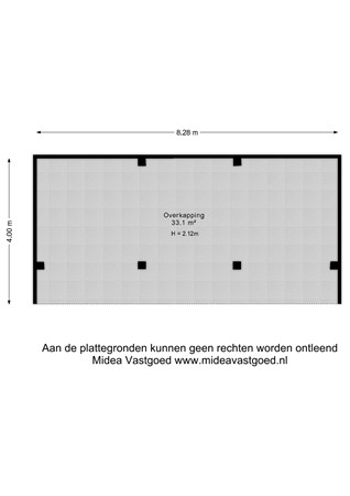 Harlingerweg 13, 8801 PA Franeker - Overkapping - 2D.jpg