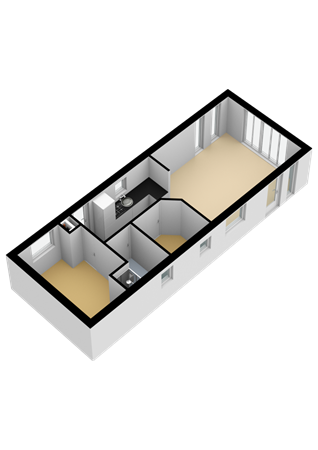 Vogels' Tún 82, 8851 HV Tzummarum - Begane grond - 3D.png