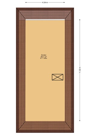 Kadal 58, 9079 PC Sint Jacobiparochie - Kadal 58 Vliering 2 - 2D.jpg