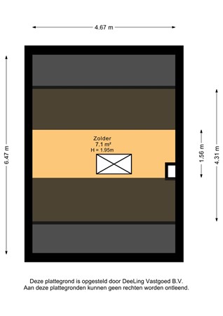 Hofstraat 7, 9079 MC Sint Jacobiparochie - Zolder - 2D.jpg