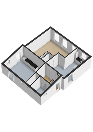 Buorren 5, 9041 AW Berltsum - Begane grond - 3D.png