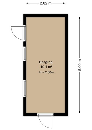 Dooitzen de Bildtstraat 7, 9079 MN Sint Jacobiparochie - Berging 2 - 2D.jpg