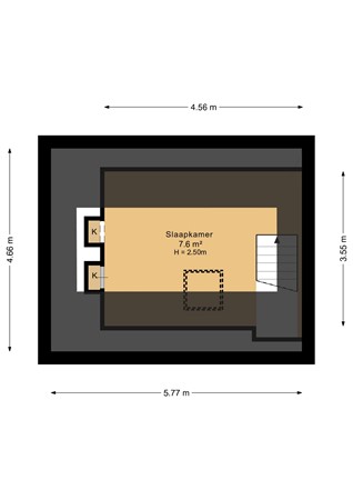 Monnikebildtdijk 43, 9078 VC Oudebildtzijl - Eerste verdieping - 2D.jpg