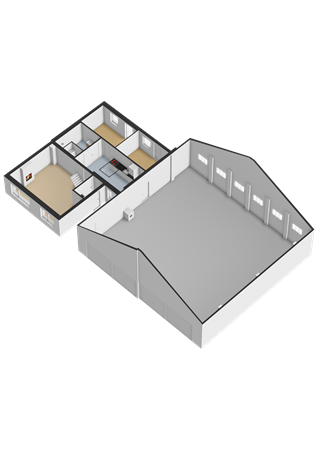 Nieuwebildtdijk 284, 9076 PP Sint Annaparochie - Begane grond - 3D.png