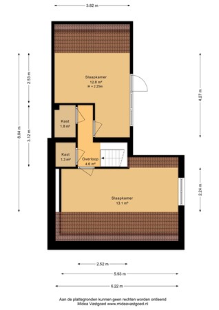 Nieuwebildtdijk 284, 9076 PP Sint Annaparochie - Eerste verdieping - 2D.jpg
