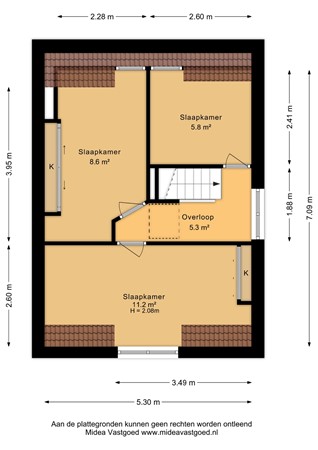 Tzummerweg 15, 8801 JN Franeker - Eerste verdieping - 2D.jpg