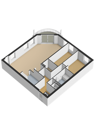 Skries 19F, 9035 DB Dronryp - Appartement - 3D.png