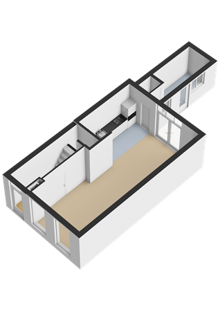 Steijnstraat 13, 8917 BV Leeuwarden - Begane grond - 3D.png