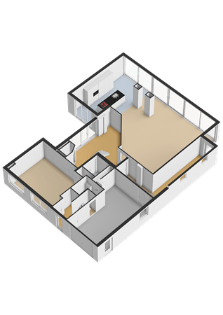 Berlikumerweg 5, 8811 HR Ried - Begane grond - 3D.png