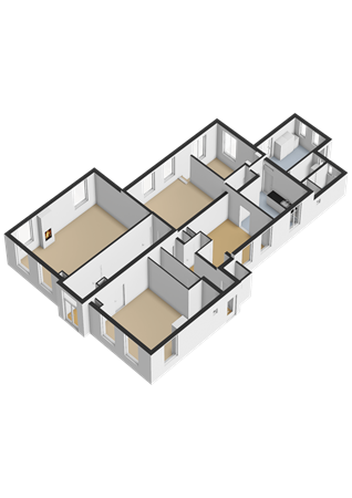 Hoogstraten 4, 9873 PE Gerkesklooster - Begane grond - 3D.png