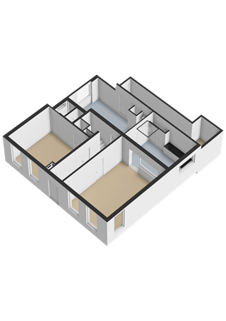 Buorren 1, 9041 AW Berltsum - Begane grond - 3D.png