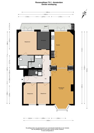 Rooseveltlaan 73-1, 1079 AE Amsterdam - 