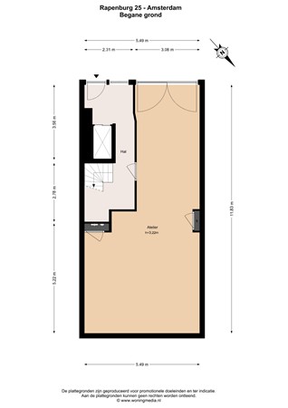 Rapenburg 25, 1011 TT Amsterdam - 