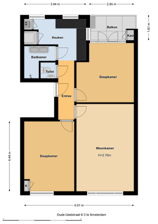 Oude-IJselstraat 6-3, 1078 CM Amsterdam - 