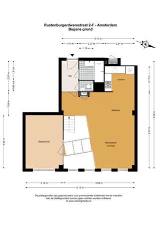 Rustenburgerdwarsstraat 2F, 1074 JJ Amsterdam - 