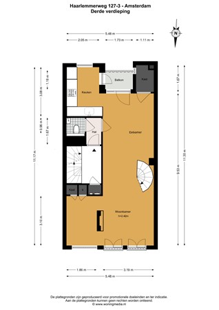 Haarlemmerweg 127-3, 1051 KW Amsterdam - 