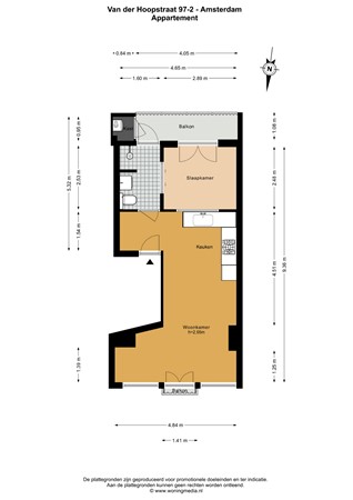 Van der Hoopstraat 97-2, 1051 VD Amsterdam - 