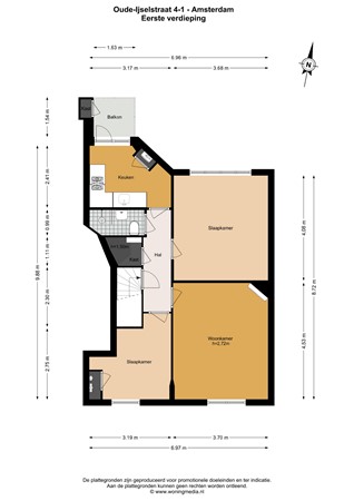 Oude-Ijselstraat 4-1, 1078 CM Amsterdam - 