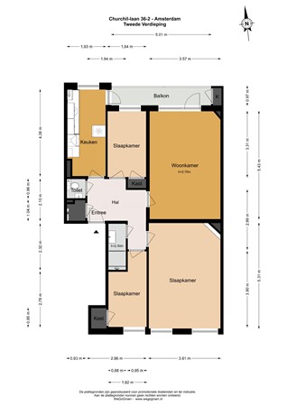 Churchill-laan 36-2, 1078 EG Amsterdam - 