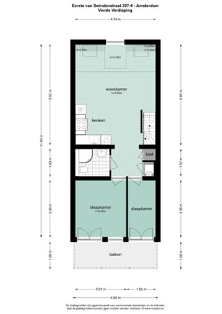 Eerste van Swindenstraat 397-4, 1093 GB Amsterdam - 