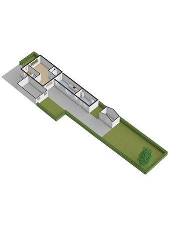 Bartokstraat 9, 4711 BC St. Willebrord - 3D_Begane_Grond_Tuin.jpg