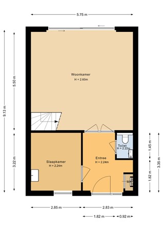 Roef 19, 1319 AJ Almere - Begane grond - 2D.jpg