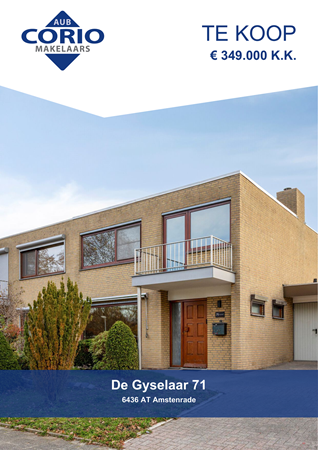 Brochure preview - De Gyselaar 71, 6436 AT AMSTENRADE (1)