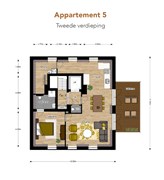 plattegrond appartement 5