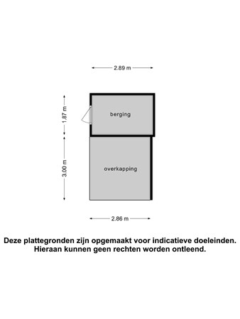 Plattegrond - Jeroen Boschstraat 18, 8253 VW Dronten - Berging