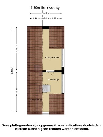 Plattegrond - Thomsonstraat 63, 8251 TN Dronten - Tweede verdieping